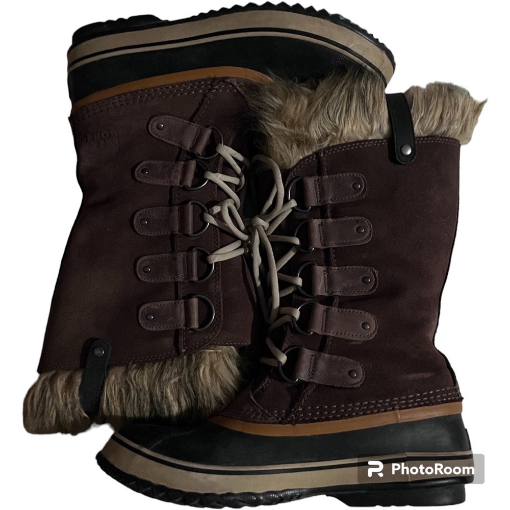 Sorel Joan of Artic Women's Suede Leather Winter Lace Up Boots Size 11